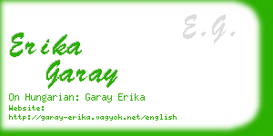 erika garay business card